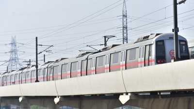 Delhi metro has maintained punctuality of around 99.9% in recent years, according to the DMRC (Sakib Ali /Hindustan Times)