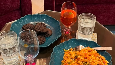Nestasia wine goblets, textured glasses and blue serving plates bring colour, character and a hosting feel to everyday meals at home. Nestasia wine goblets, textured glasses and blue serving plates bring colour, character and a hosting feel to everyday meals at home.
