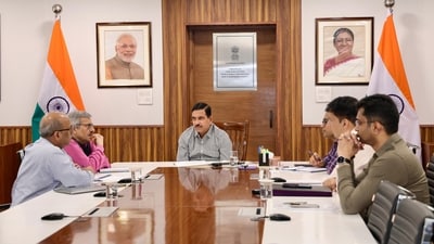 The meeting was held in the office of ministry of consumer affairs, food and public distribution, new and renewable energy. (X/@JoshiPralhad) The meeting was held in the office of ministry of consumer affairs, food and public distribution, new and renewable energy. (X/@JoshiPralhad)