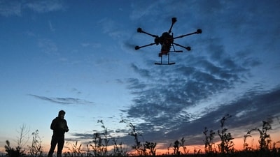 Ukrainian servicemen launches a Vampire combat drone before flying over positions of Russian troops in Zaporizhzhia region (Reuters) Ukrainian servicemen launches a Vampire combat drone before flying over positions of Russian troops in Zaporizhzhia region (Reuters)
