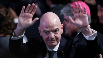 FIFA President Gianni Infantino attends the inauguration of Abelardo De La Espriella (REUTERS)
