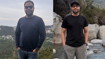 Vivek Rajput lost 19 kg with intermittent fasting and lifestyle changes. (Instagram/@rebuildwithvivek) Vivek Rajput lost 19 kg with intermittent fasting and lifestyle changes. (Instagram/@rebuildwithvivek)