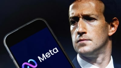 Meta CEO Zuckerberg had urged for lower US barriers for open-source AI models to compete with Chinese rivals. (File Photo/AFP) Meta CEO Zuckerberg had urged for lower US barriers for open-source AI models to compete with Chinese rivals. (File Photo/AFP)