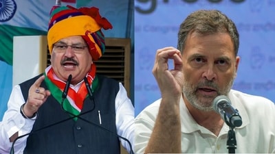 "Rahul Gandhi, do not run away from the discussion," Nadda said. (ANI)