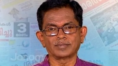 Right-wing commentator Mohandas held over NEET protest remarks. (X@mohandastg)