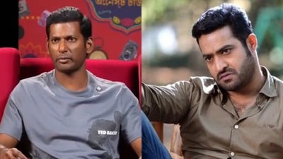 ఆ సినిమాలో ఎన్టీఆర్ క్లైమాక్స్ యాక్టింగ్ చూసి మైండ్ బ్లాక్.. స్క్రిప్ట్ కూడా మరిచిపోయా: విశాల్ సంచలన కామెంట్స్
