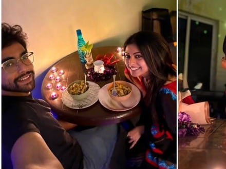 সৌমি চক্রবর্তী এবং দেবজ্যোতি রায়চৌধুরীর রোম্যান্টিক ডেট নাইট।