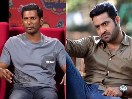 ఆ సినిమాలో ఎన్టీఆర్ క్లైమాక్స్ యాక్టింగ్ చూసి మైండ్ బ్లాక్.. స్క్రిప్ట్ కూడా మరిచిపోయా: విశాల్ సంచలన కామెంట్స్