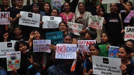 Thane residents have questioned the government and proposed Amazon AI data facility on questions of environmental transparency, depleting of essential resources, and long-term impact on residents' lives.