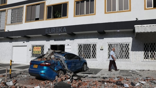 The Colombian geological service put the magnitude of the quake at 6.6.(AP)