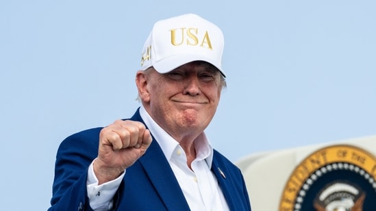 Trump said the projects would “create thousands of jobs and promote our economic stability and security,”(Getty Images via AFP)