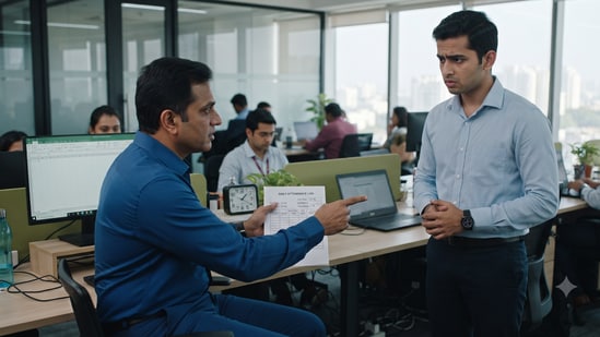 A man asked Reddit if he was wrong after his boss raised concerns over his daily working hours.(Representational image/Gemini AI generated)