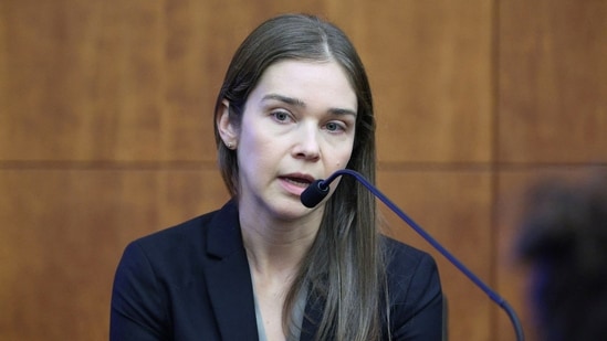 Psychiatrist Dr. Jennifer Tufts on the witness stand during Lindsay Clancy's murder trial at Plymouth Superior Court, in Plymouth, Massachusetts, U.S., August 10, 2026. Greg Derr/Pool via REUTERS(via REUTERS)