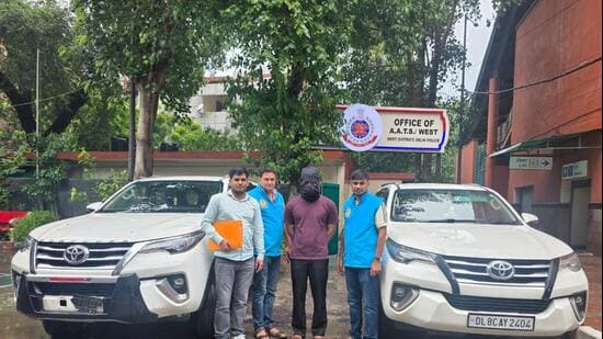 Police said the Vivek Vihar vehicle was the original SUV, while the Gandhi Nagar vehicle was carrying its registration and chassis numbers.