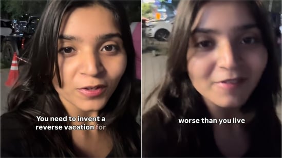 Content creator promotes 'reverse vacation' to challenge comfort zones.
