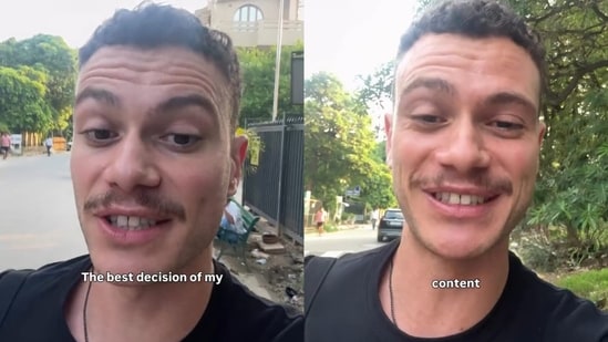 An Australian man said moving to India had been the best decision of his life after leaving his accounting career.(Instagram/theaussiebhai)