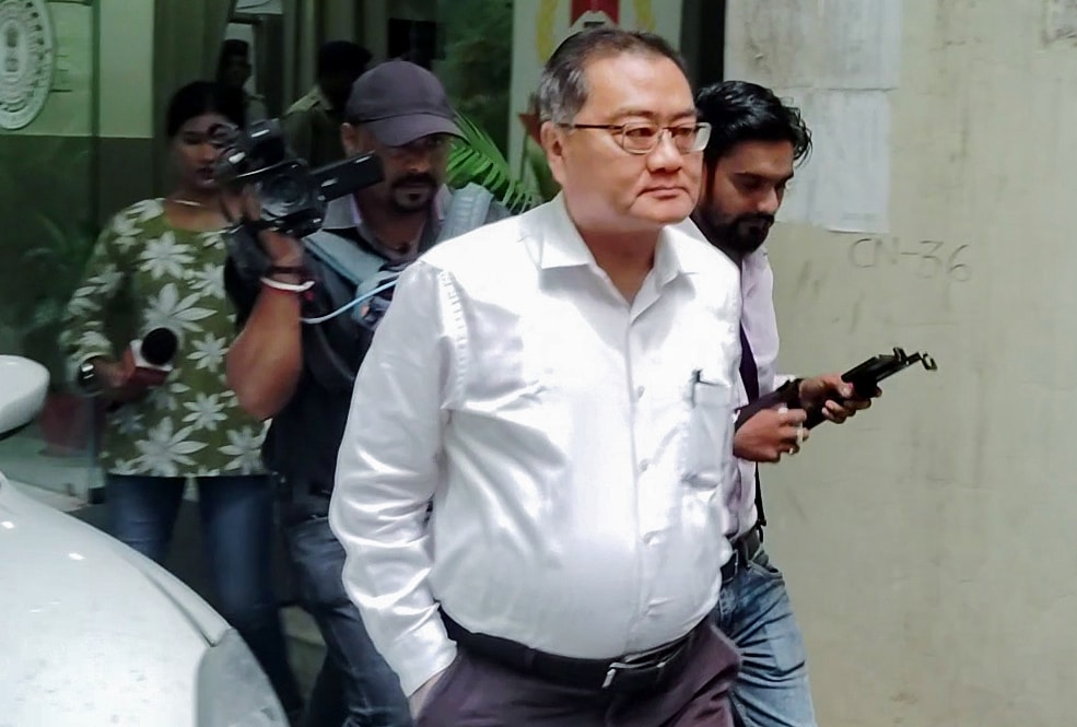 Former JPSC chairman L Khiangte at the CID office in Ranchi last week. (Somnath Sen/ANI Photo) Former JPSC chairman L Khiangte at the CID office in Ranchi last week. (Somnath Sen/ANI Photo)