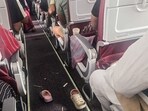 An inside view of the Air India flight from Phuket to Delhi that lost altitude last week. An inside view of the Air India flight from Phuket to Delhi that lost altitude last week.