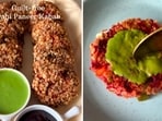The dahi paneer kebabs are a great source of veg protein. 
