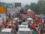 Data compiled by the Kanwar Mela Cell showed that 45.2 million devotees participated in the pilgrimage in 2025. (HT Photo)