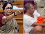 Delhi CM Rekha Gupta slammed AAP MLA Anil Jha Vats. (HT, @Iam_Rohit_G/X)