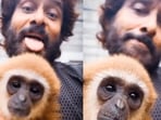 Chiyaan Vikram’s viral gibbon video sparks legal questions; actor deletes post as probe begins.