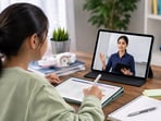 Tablets make online learning more interactive with convenient study tools.