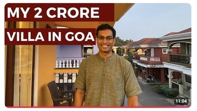 Akshat Shrivastava bought a 3BHK villa in Goa which he now rents out to travellers. Akshat Shrivastava bought a 3BHK villa in Goa which he now rents out to travellers.