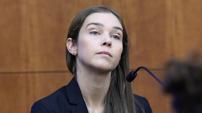 Psychiatrist Dr. Jennifer Tufts on the witness stand during Lindsay Clancy's murder trial at Plymouth Superior Court, in Plymouth, Massachusetts, U.S., August 10, 2026. Greg Derr/Pool via REUTERS (via REUTERS)