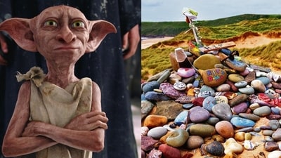 The interconnector would have passed near Dobby’s unofficial grave at Freshwater West beach in Wales, the filming location for his burial scene.