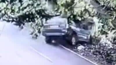 Police said the Scorpio belonged to a backward cell’s district president of a political party, while it was yet to be established who was driving. (HT)