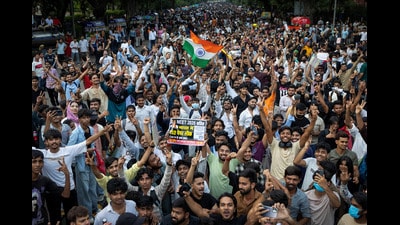 SThe quarter ending June 2026 was followed by one of India’s largest students’ protests in a very long time (REUTERS) SThe quarter ending June 2026 was followed by one of India’s largest students’ protests in a very long time (REUTERS)
