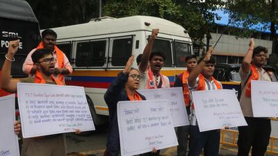 The 2026 TET paper leak came to light on June 27, when the Bhiwandi police, acting on intelligence, raided a location in Kongaon village, about 5 km from Bhiwandi city, and seized copies of the leaked question papers. (Praful Gangurde/HT Photo) The 2026 TET paper leak came to light on June 27, when the Bhiwandi police, acting on intelligence, raided a location in Kongaon village, about 5 km from Bhiwandi city, and seized copies of the leaked question papers. (Praful Gangurde/HT Photo)