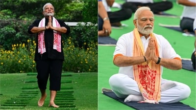 PM Modi’s fitness routine includes yoga, walking, meditation and fasting. PM Modi’s fitness routine includes yoga, walking, meditation and fasting.