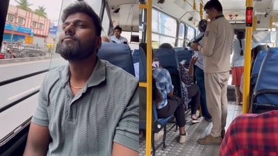 A Bengaluru man paid just ₹12 for a bus ride after waiting for a cab and said it reminded him of simpler days. (Instagram/lifeofpratej) A Bengaluru man paid just ₹12 for a bus ride after waiting for a cab and said it reminded him of simpler days. (Instagram/lifeofpratej)