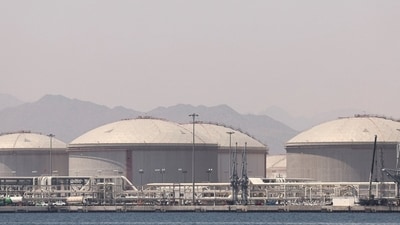 Oil containers at the port of Fujairah, just outside the Strait of Hormuz, in the U.A.E. Oil containers at the port of Fujairah, just outside the Strait of Hormuz, in the U.A.E.