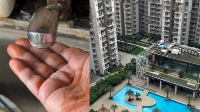 A woman shared how her luxury high-rise flat lacked basic amenities, with water shortages and long electricity cuts. (Instagram/sweetyonesweetysharma)