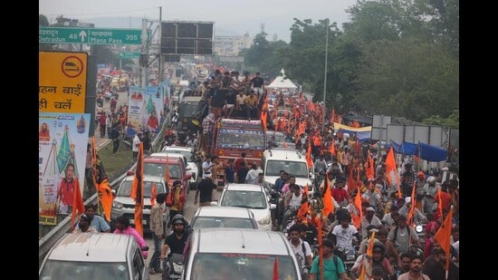 Data compiled by the Kanwar Mela Cell showed that 45.2 million devotees participated in the pilgrimage in 2025. (HT Photo)