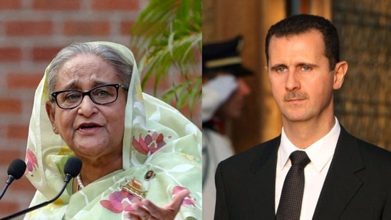 The court convicted Bashar al-Assad over charges of "war crimes" and "crimes against humanity" during the Syrian civil war. Sheikh Hasina was convicted in absentia (Reuters and AFP Files)