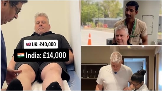 Jean Paul, a British citizen, flew 6,800+ km to India for a knee replacement surgery. (Instagram/ The Medical Travel Company)