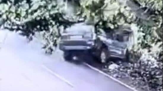 Police said the Scorpio belonged to a backward cell’s district president of a political party, while it was yet to be established who was driving. (HT)