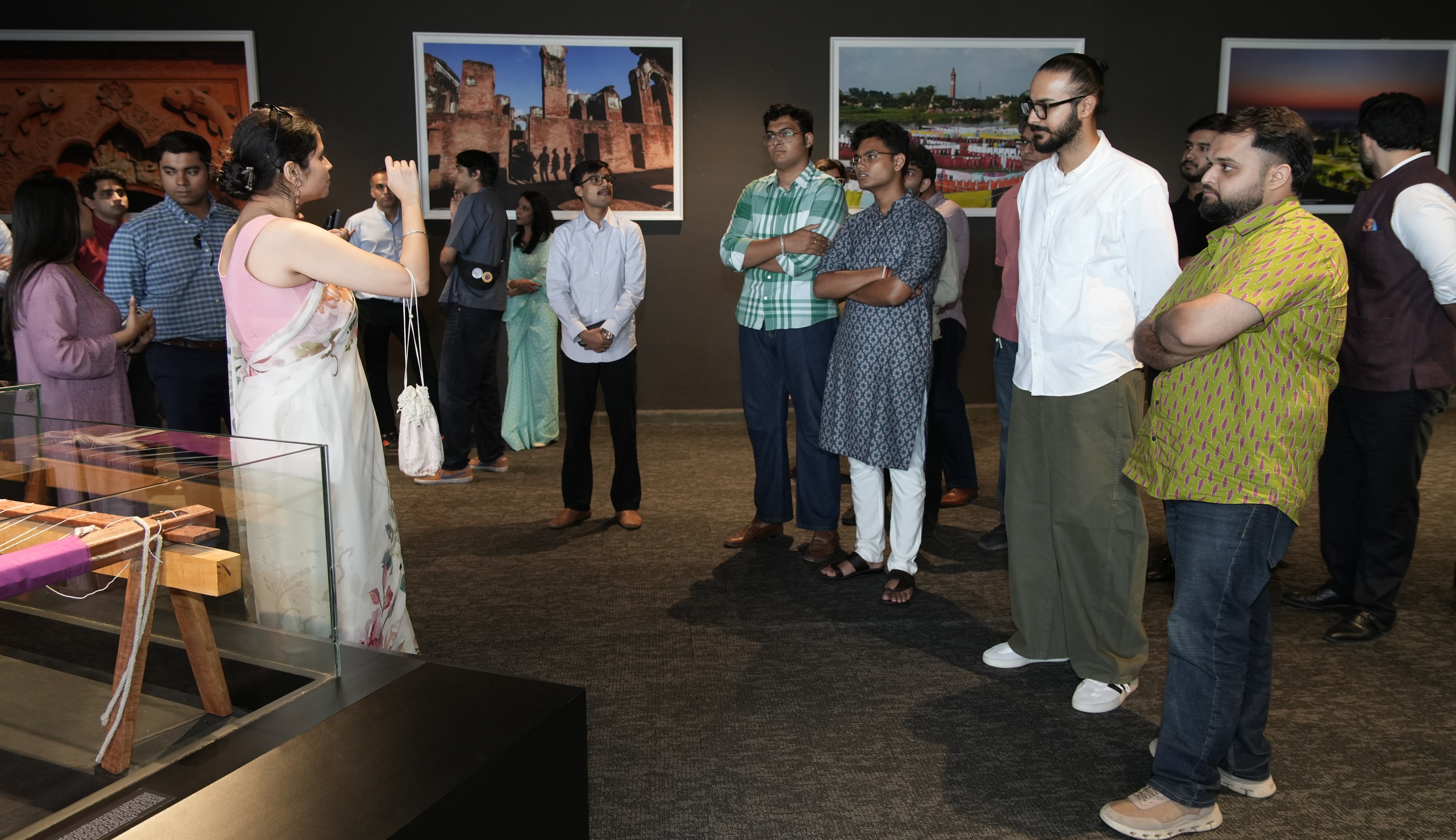 Simran Lekhi giving insights about the artifacts