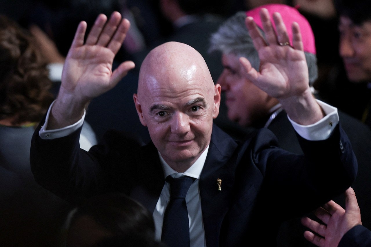 Infantino attended the inauguration of Abelardo De La Espriella as Colombia's president on Aug. 7. Infantino attended the inauguration of Abelardo De La Espriella as Colombia's president on Aug. 7.