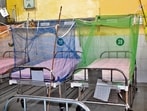 A dengue ward at the civil hospital in Ludhiana on Tuesday. (Gurpreet Singh/ht)