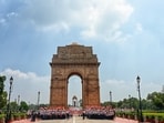 Gram it: A sea of the National Flag can be seen at India Gate in the run-up to Independence Day, as Delhiites come together to wave the Tiranga as part of the ongoing freedom march, Tiranga Yatra. A lensman captures participants standing in position before beginning their march from India Gate to Vijay Chowk. The march will continue till August 17, where participants will sing patriotic songs while saluting the spirit of courage and freedom as India marks 80 years of independence.
(Photo: ANI)