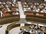 Parliament monsoon session highlights: Rajya Sabha proceedings underway during the Monsoon Session of Parliament, in New Delhi on Wednesday. (Sansad TV/ANI Video Grab)