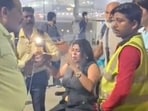 Passenger Leshpal Javalge, who was among those who protested at Delhi airport, said the trouble began after passengers boarded at around 10.30 pm. (HT)