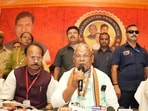 Union minister Jitan Ram Manjhi at an event in Patna. (HT FILE)