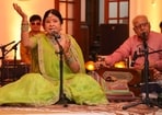 Padma Shri Malini Awasthi performs at an intimate baithaki at Travancore Palace, New Delhi