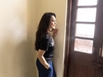 Preity Zinta attended a session at Delhi University's Hindu College on Wednesday.